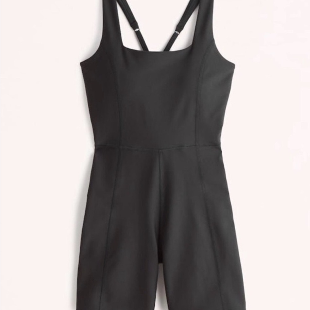 Abercrombie YPB black romper activewear